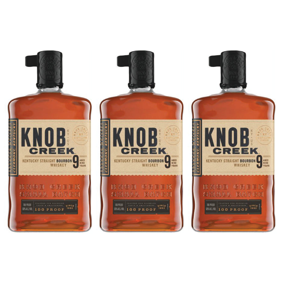 3 Knob Creek Bourbon 9 year - 750 ml - Liquor Bar Delivery