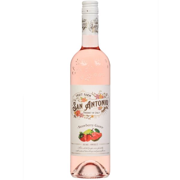 San Antonio Fruit Farm Strawberry Guava Semi-Sweet Rose Wine - Liquor Bar Delivery