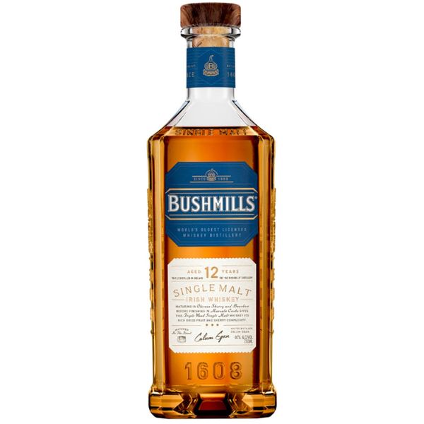 Bushmills - 12 Year Old Single Malt Irish Whiskey (750ml) - Liquor Bar Delivery