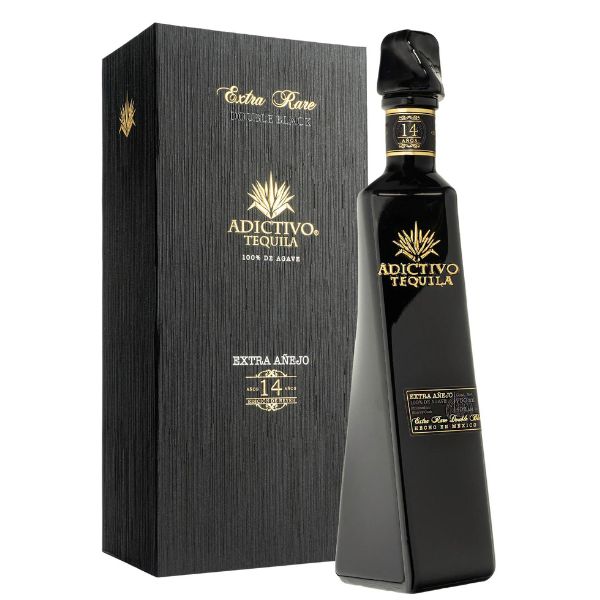 Adictivo 14 Years Extra Rare Double Black Extra Anejo Tequila King's Edition - Liquor Bar Delivery