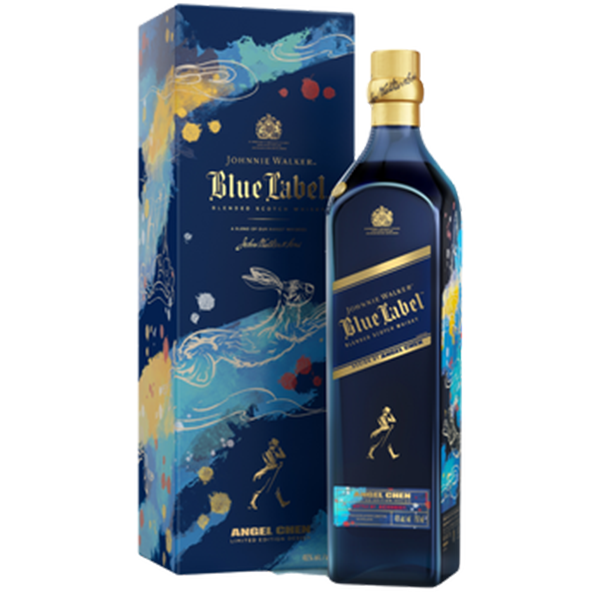 Johnnie Walker Blue Label Blended Scotch Whisky, Limited Edition Year of the Rabbit - Liquor Bar Delivery