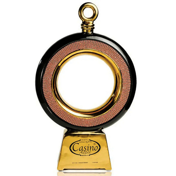 Casino Azul The Gold Ring Tequila Anejo - 1L - Liquor Bar Delivery