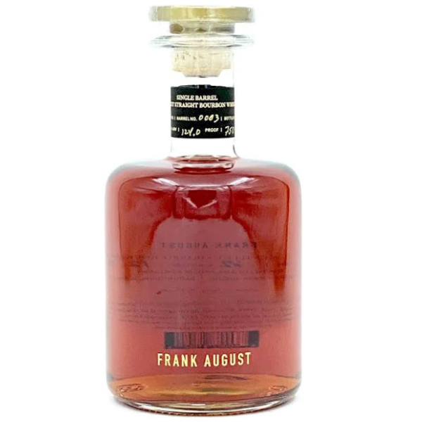 Frank August Single Barrel Bourbon - 750 ML - Liquor Bar Delivery