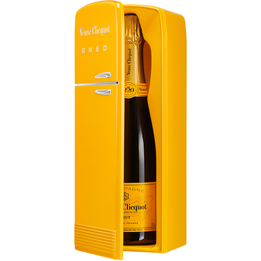 Veuve Clicquot Brut Champagne with the Fridge by SMEG Gift Box - Liquor Bar Delivery