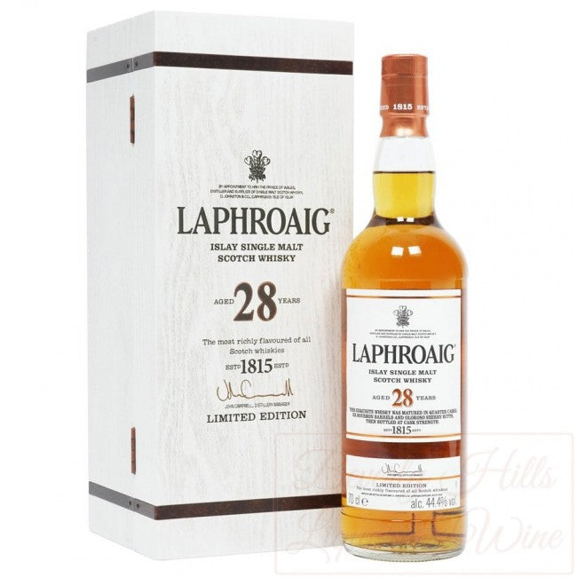 Laphroaig Islay Single Malt Scotch Whisky Aged 28 Years - 750ml - Liquor Bar Delivery