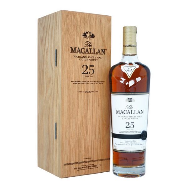 Macallan 25 Year Old Sherry Oak Cask Single Malt Scotch Whisky - 750ml - Liquor Bar Delivery