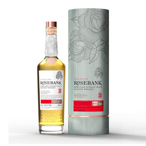 Rosebank 30 Year Old Lowland Single Malt Scotch Whisky - Liquor Bar Delivery