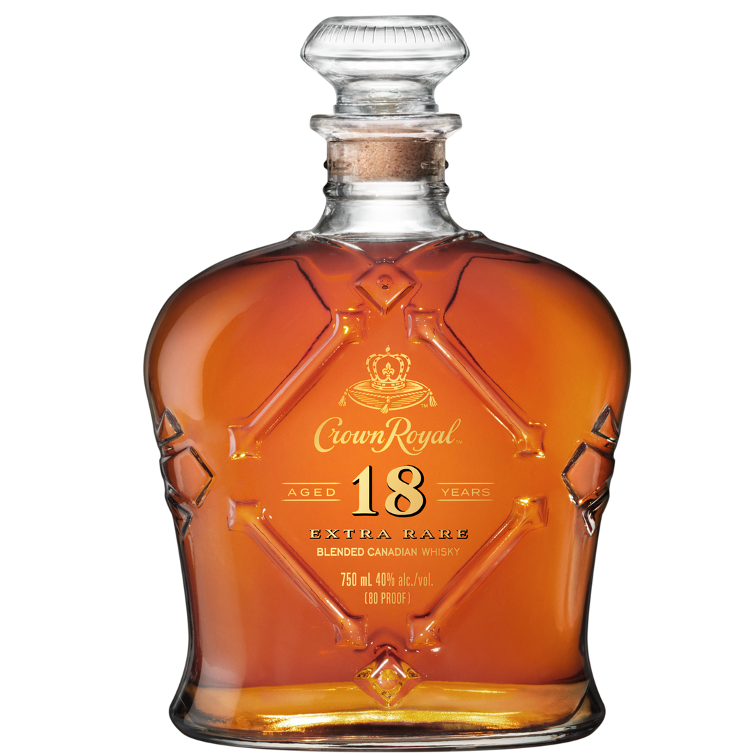 CROWN ROYAL Extra Rare Blended Canadian Whisky 18yr-80 pf - Liquor Bar Delivery