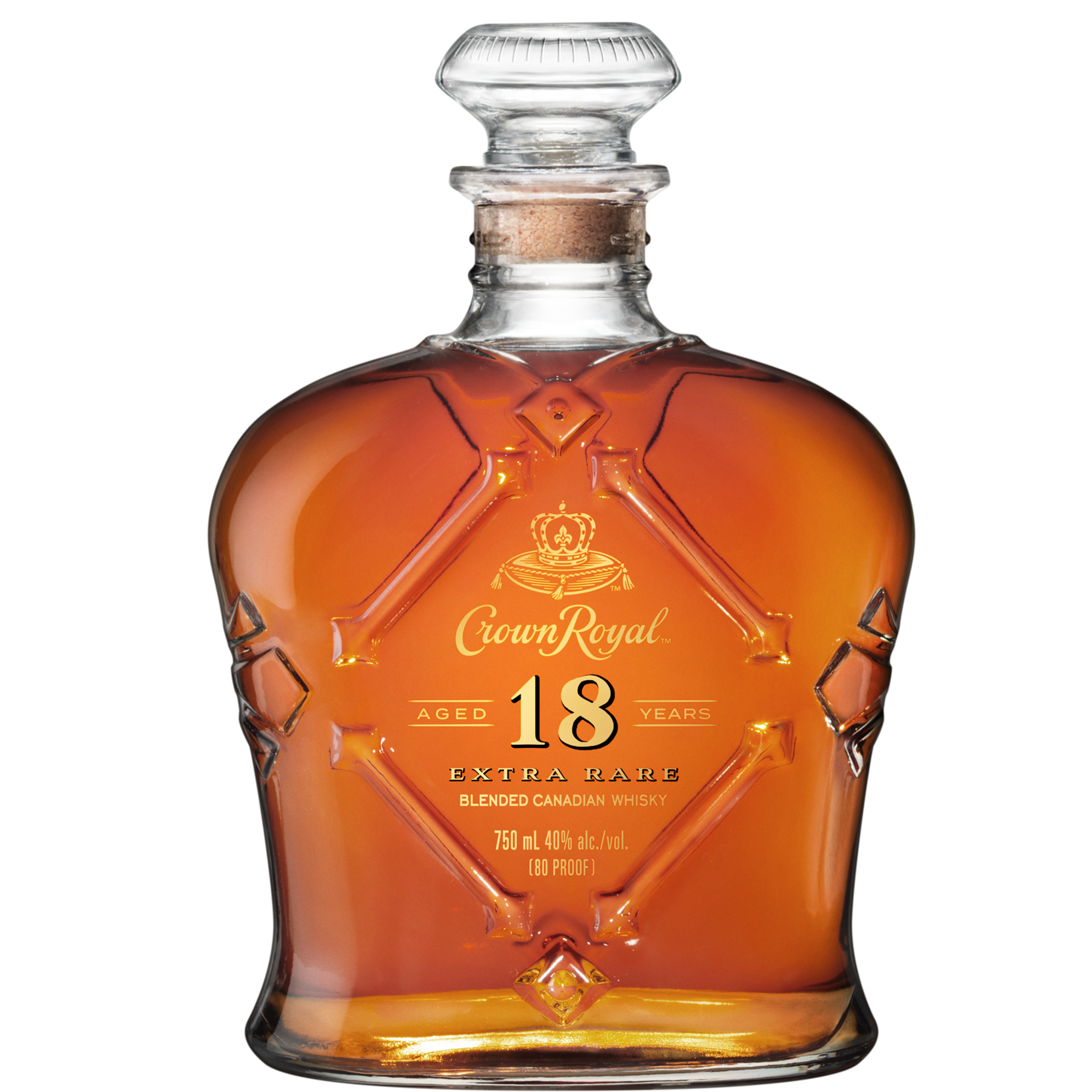 CROWN ROYAL Extra Rare Blended Canadian Whisky 18yr-80 pf - Liquor Bar Delivery