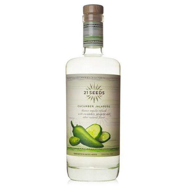 21 SEEDS Cucumber Jalapeno Infused Blanco Tequila-70 pf - Liquor Bar Delivery