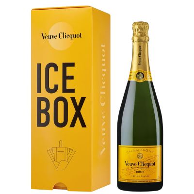 Veuve Clicquot Brut Yellow Label Champagne with Ice Box - Liquor Bar Delivery